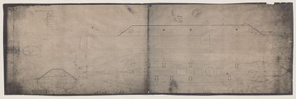 Naval architectural plan of USS Merrimac